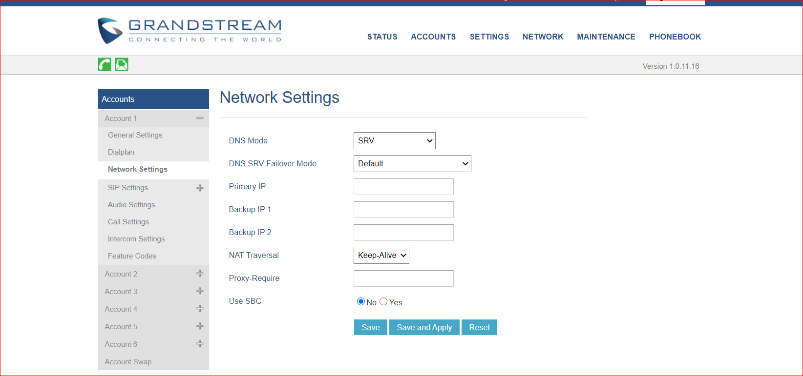 DNS SRV Mode in Grandstream IP Phones VoIP Troubleshooting